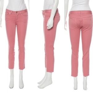Tory Burch Coral Straight Leg Denim Jeans. Size: 28.